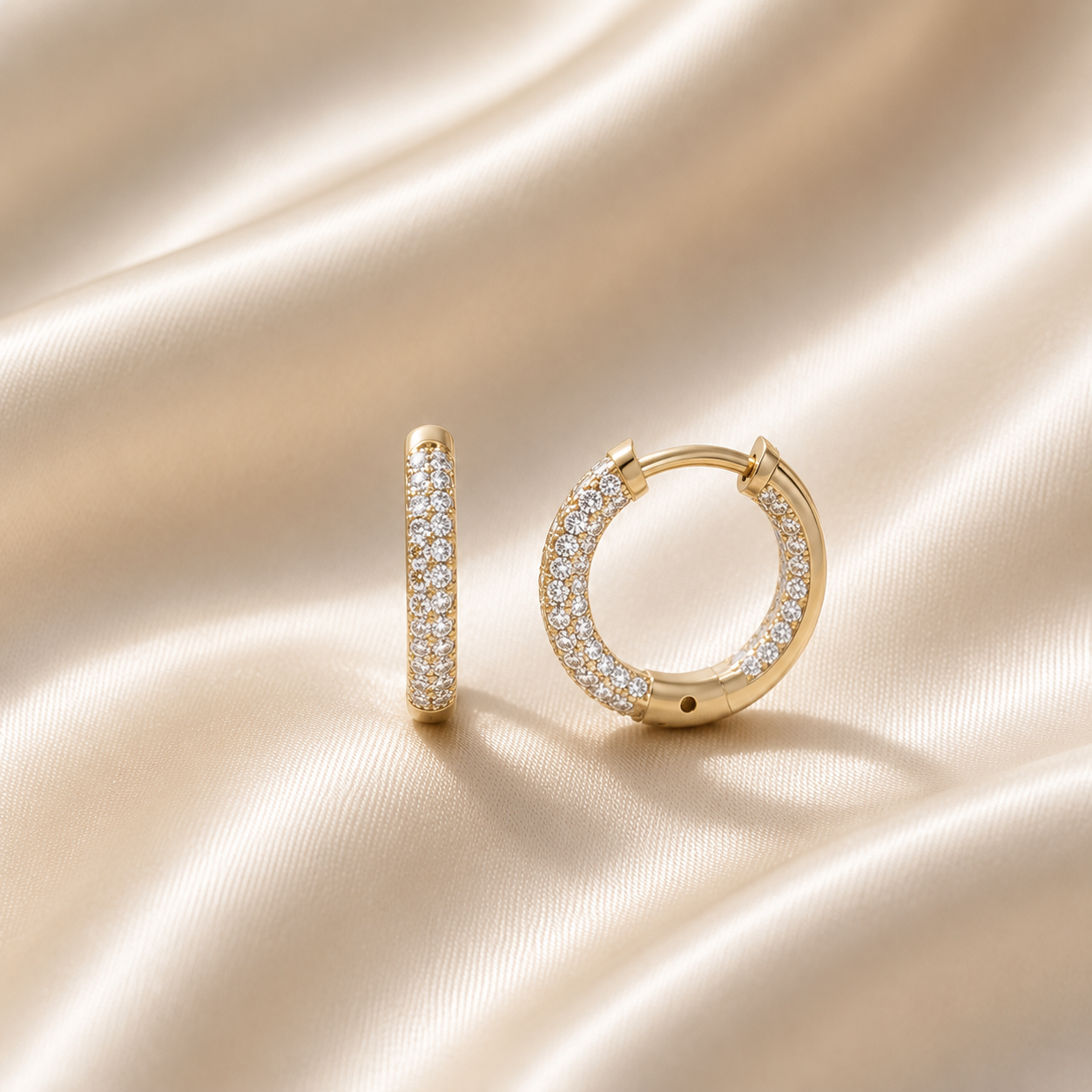 Radiant Diamond Bali Earrings for Special Occasions