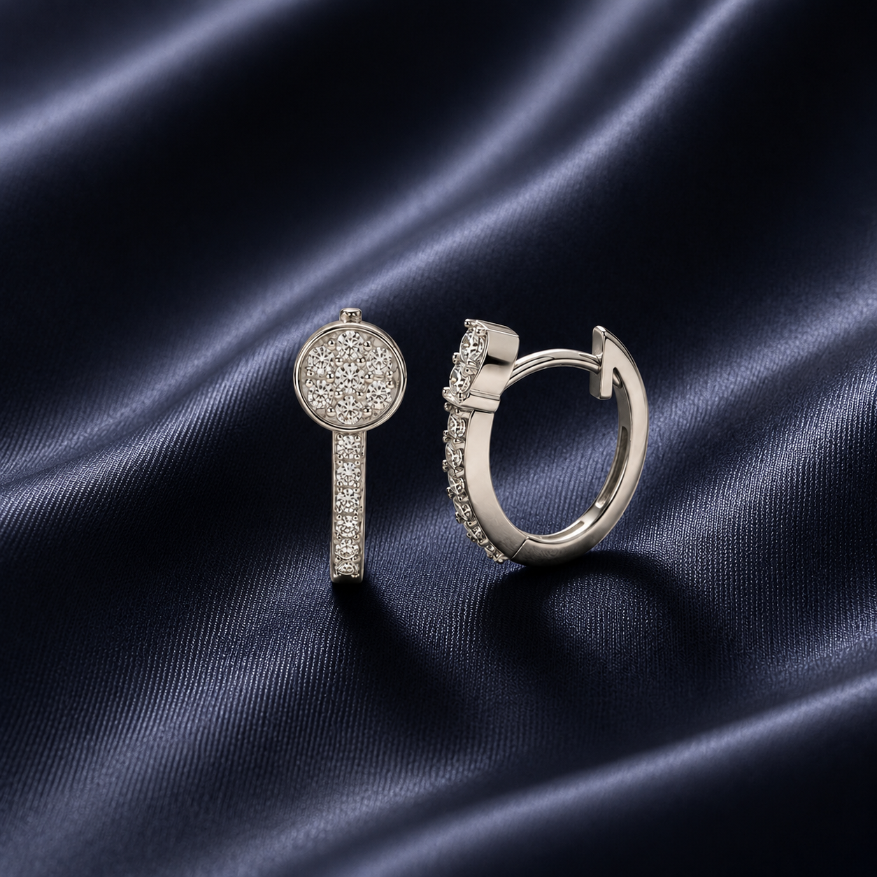 Luxury Diamond Bali Earrings for Party Wear