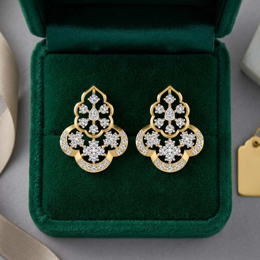 Galaxy Diamond Earrings - 3