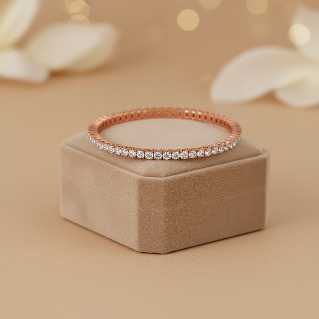 Anaya Gleaming Diamond Bangle