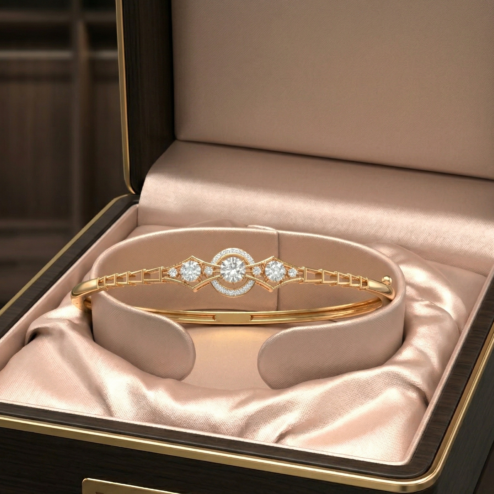 LuxeGlow Diamond Link Bracelet