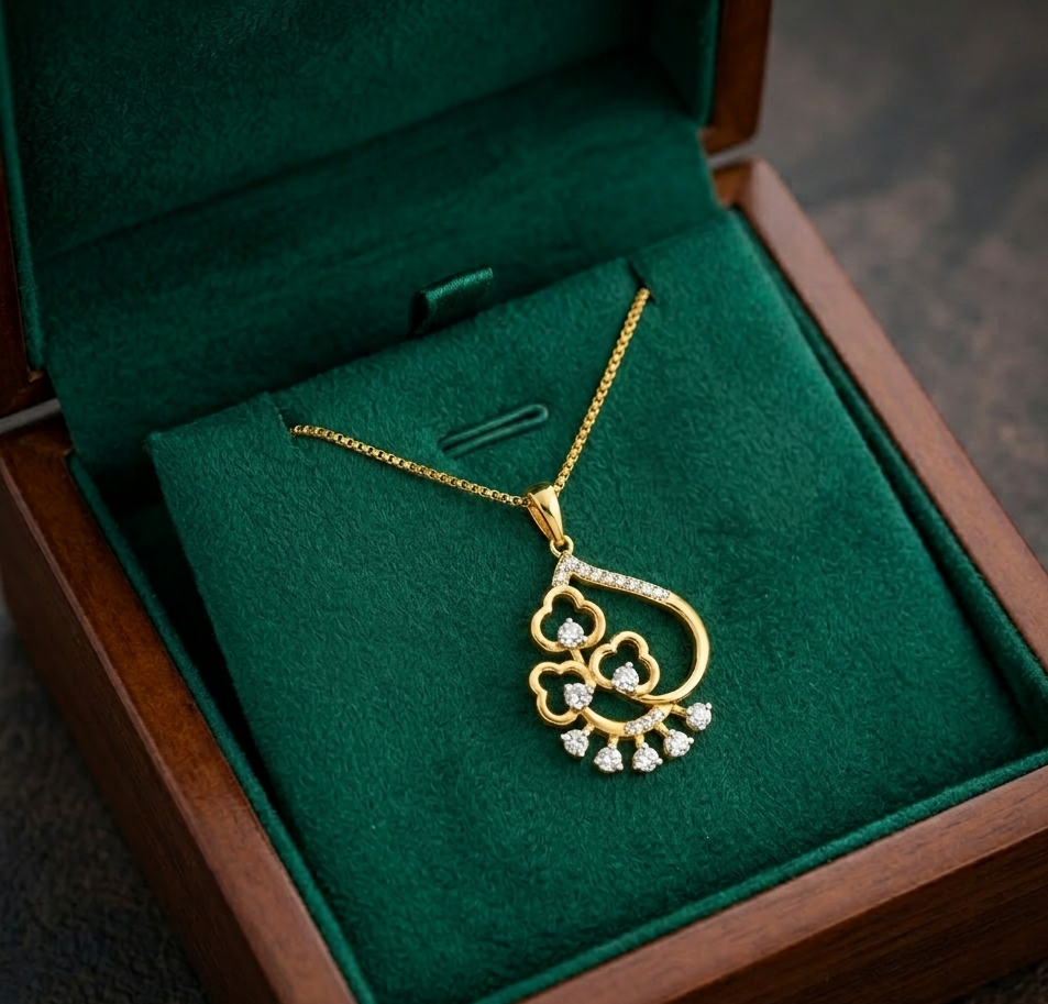 Velvet Ivy Diamond Pendant - 3