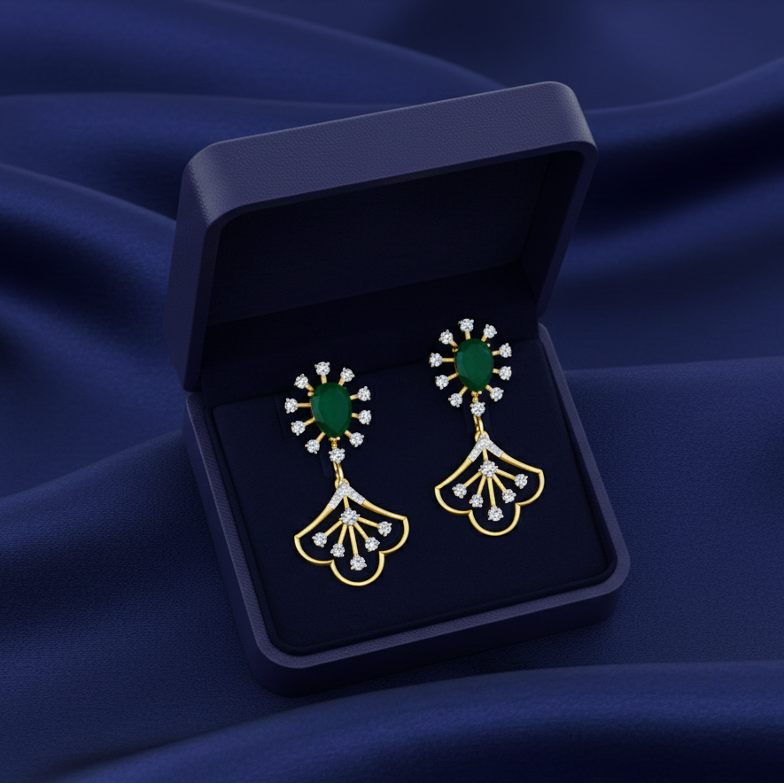 Classic Shine Diamond Dangle Earrings - 3