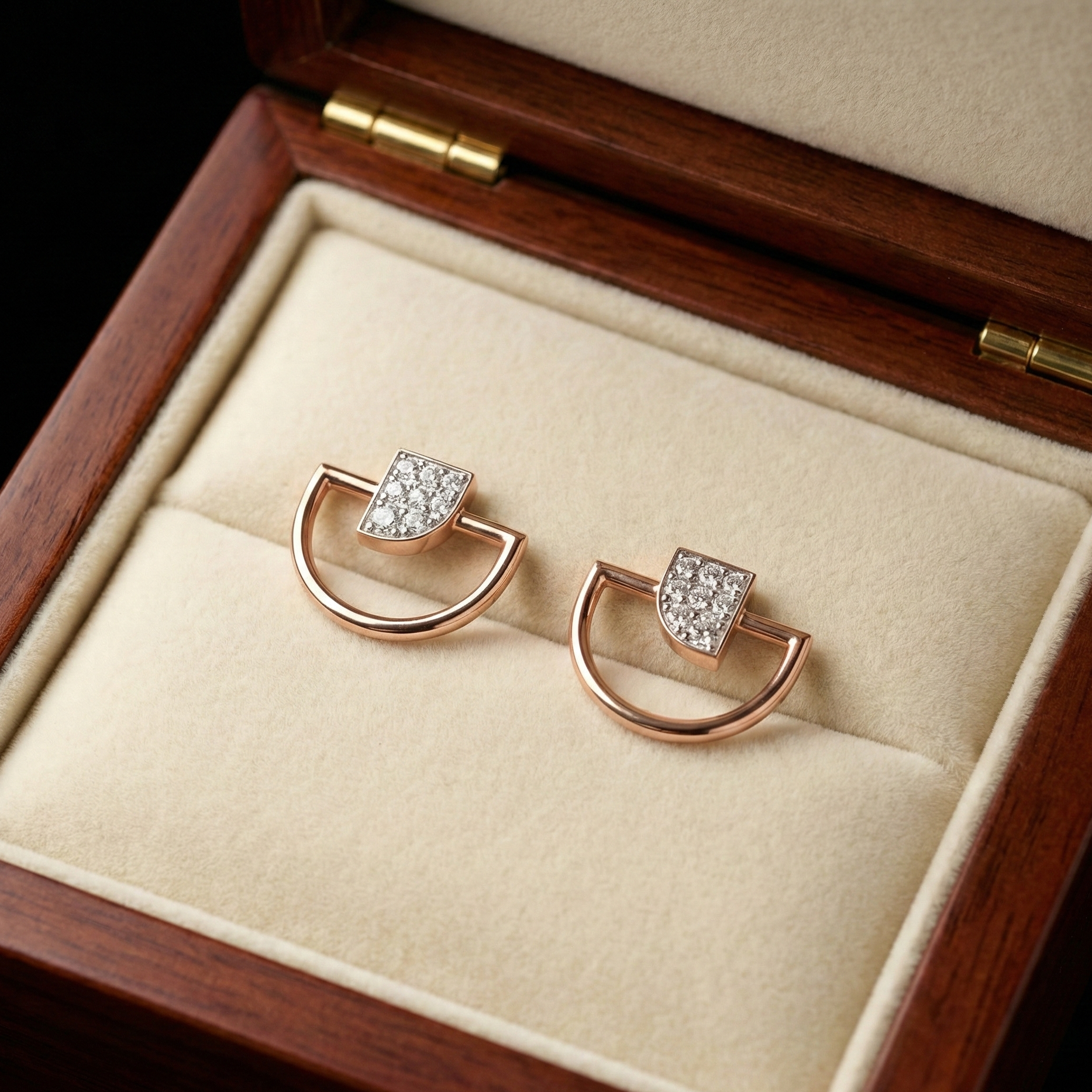 Elegant Glow Drop Diamond Earrings