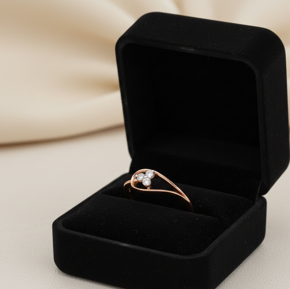 Diamond Regal Crown Ivy Ring