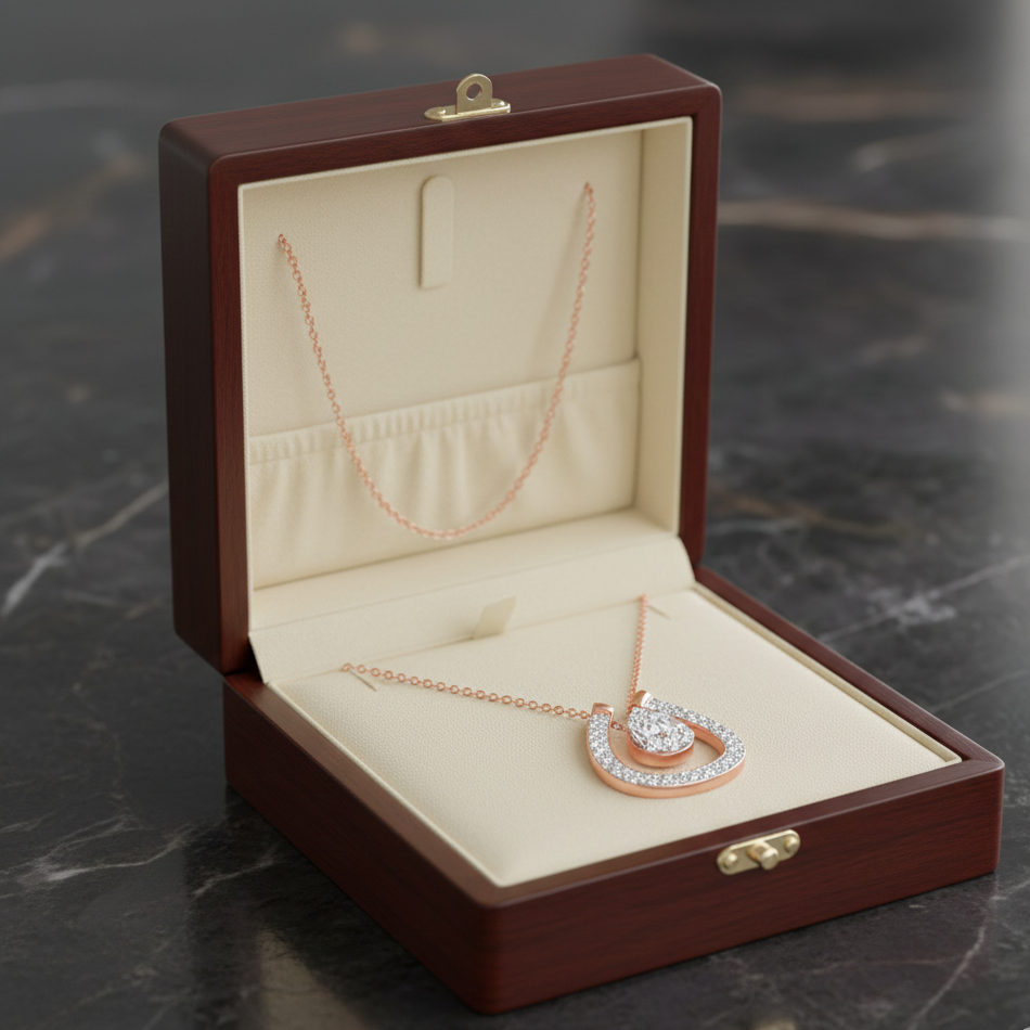 Classic Halo Diamond Pendant