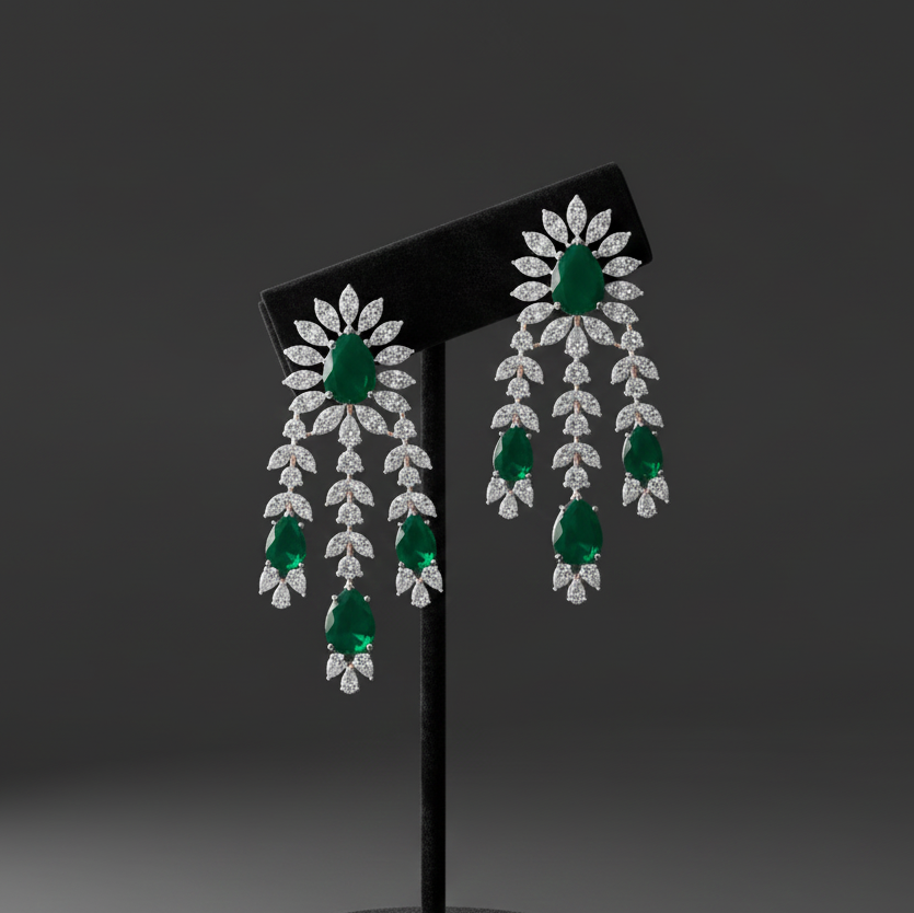 Grace Diamond Drop Earrings - 3