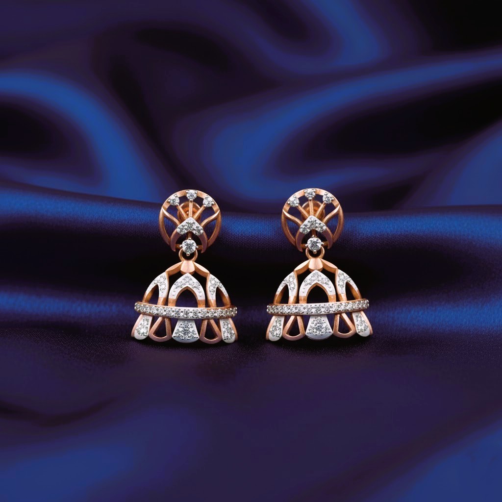 Modern Style Diamond Jhumki