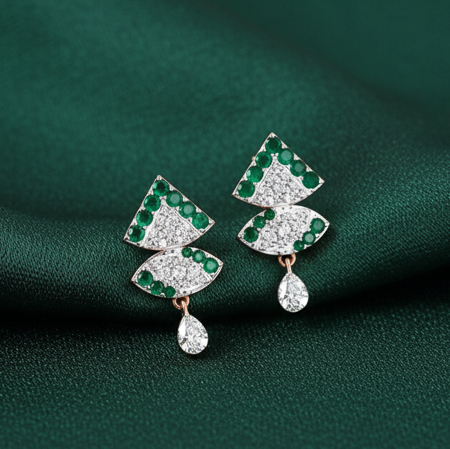 Celestial Drift Diamond Danglers
