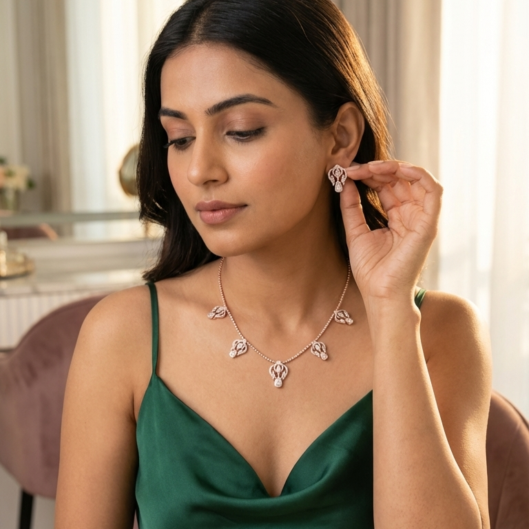 Grand Diamond Luxe Necklace Set - 3