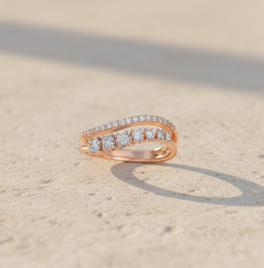 Lyra River Diamond Ring