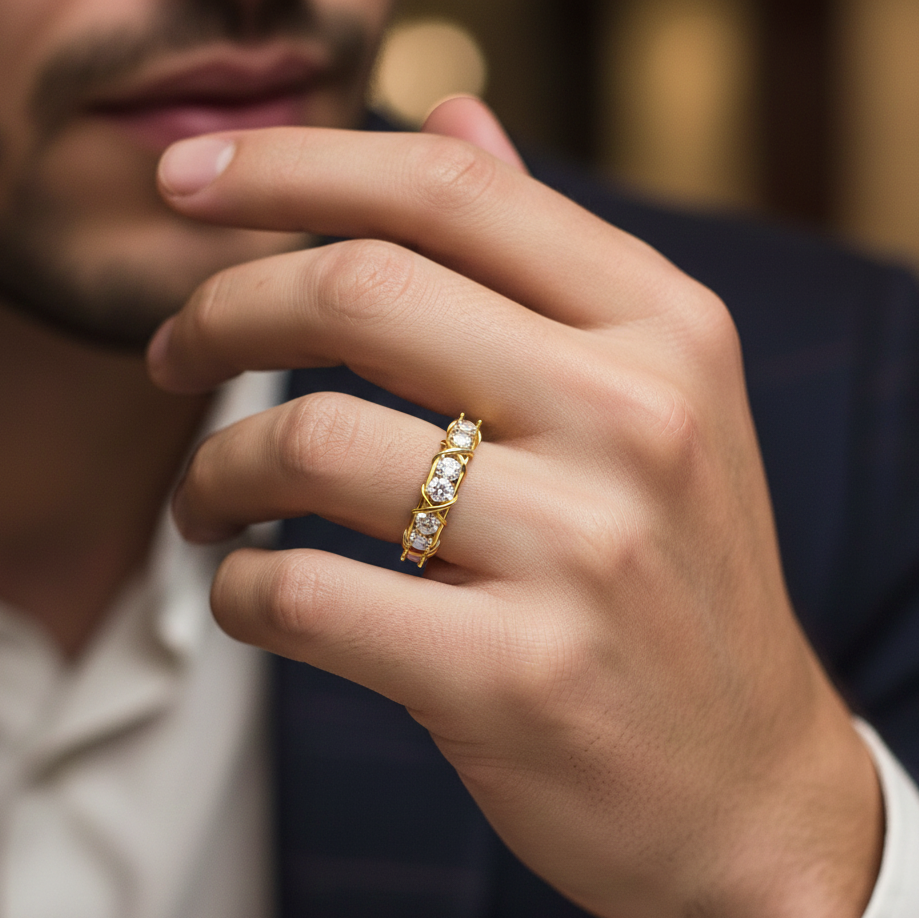 Opulence Authority Diamond Gents Ring - 5