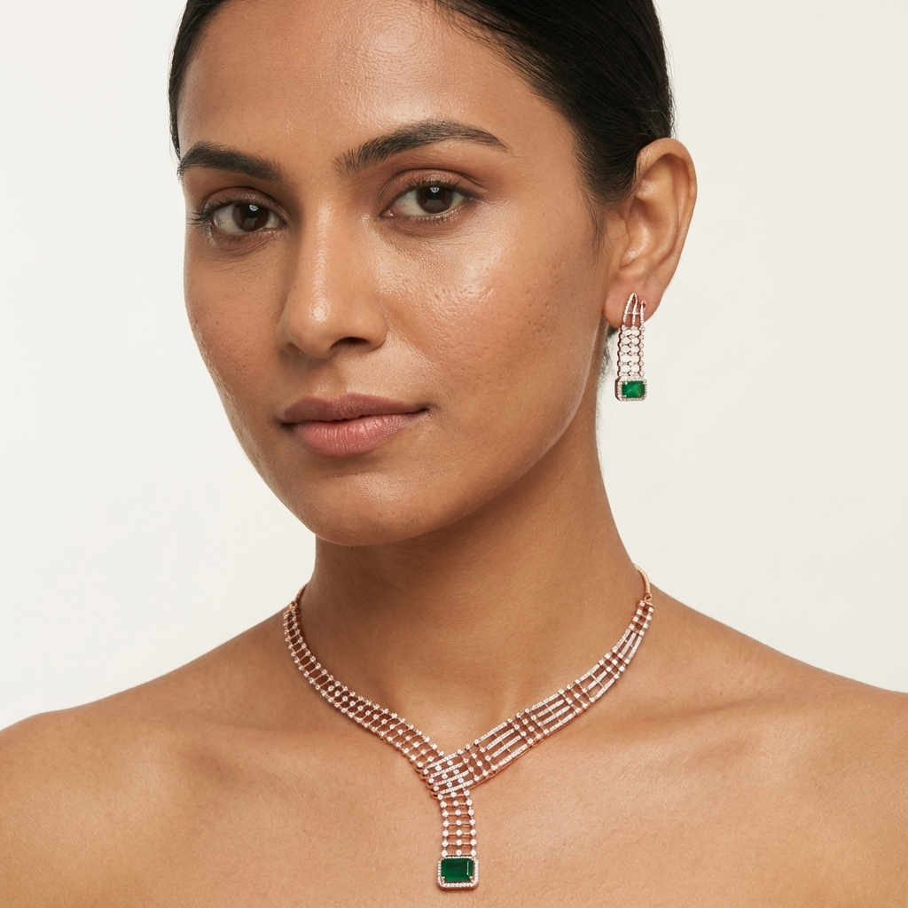 Supreme Diamond Classic Necklace Set - 3