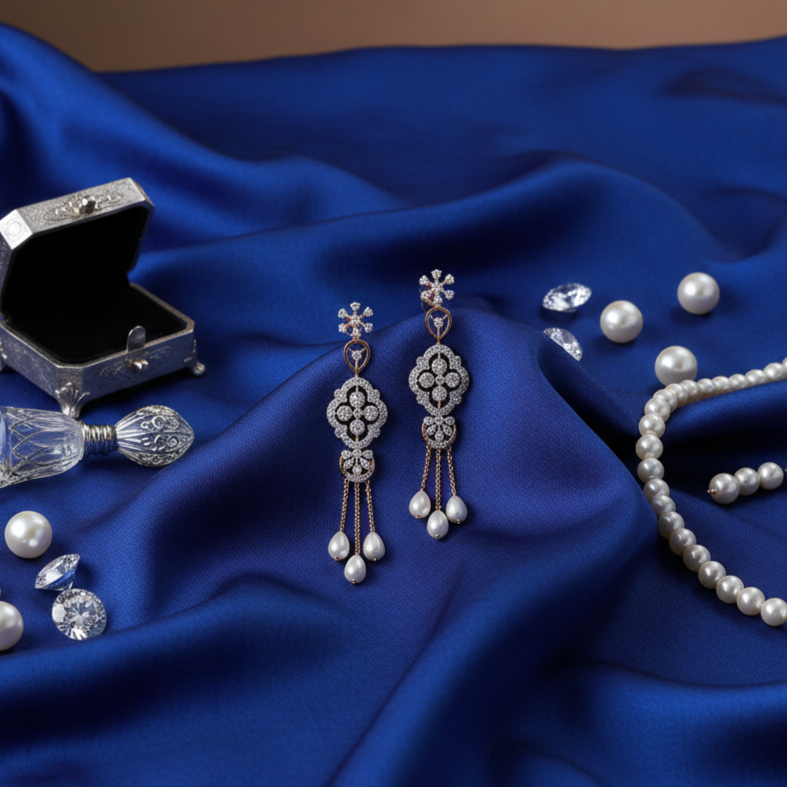 Thalina Spark Diamond Danglers