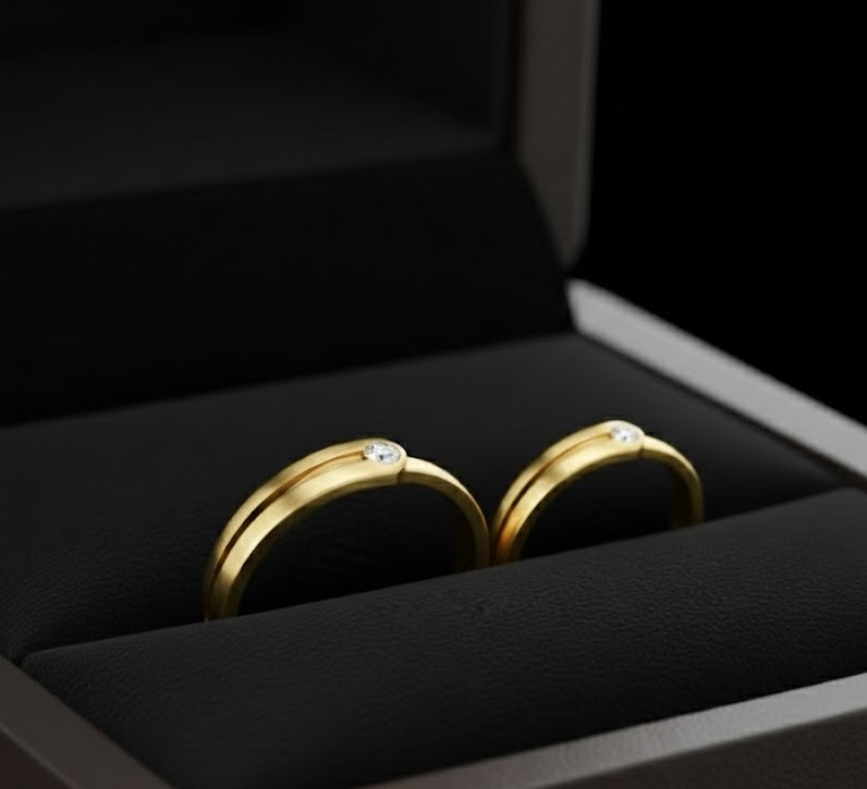 Stylish Diamond Couple Band