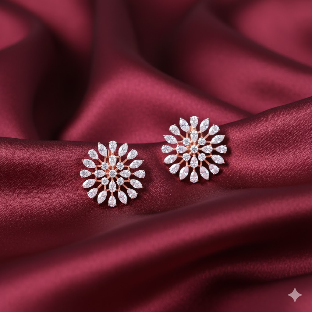 Premium Glow Diamond Stud Earrings