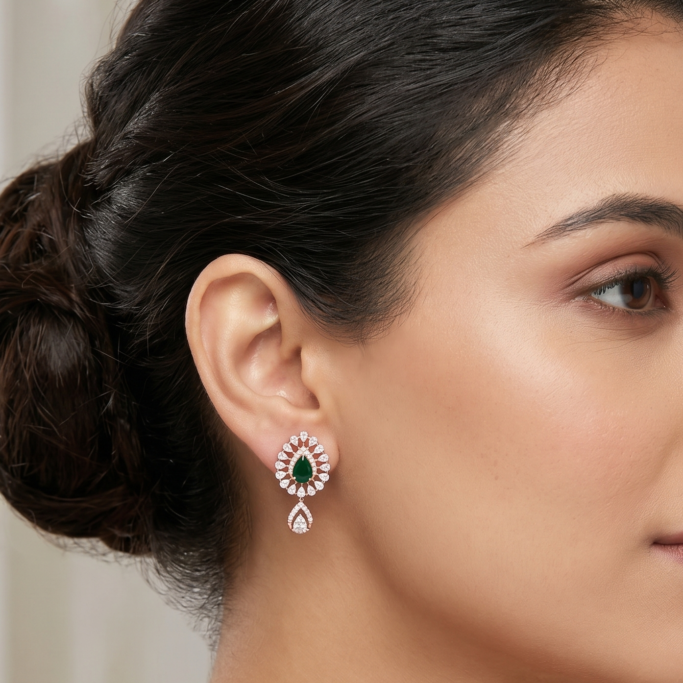 Graceful Luxe Diamond Dangler Earrings
