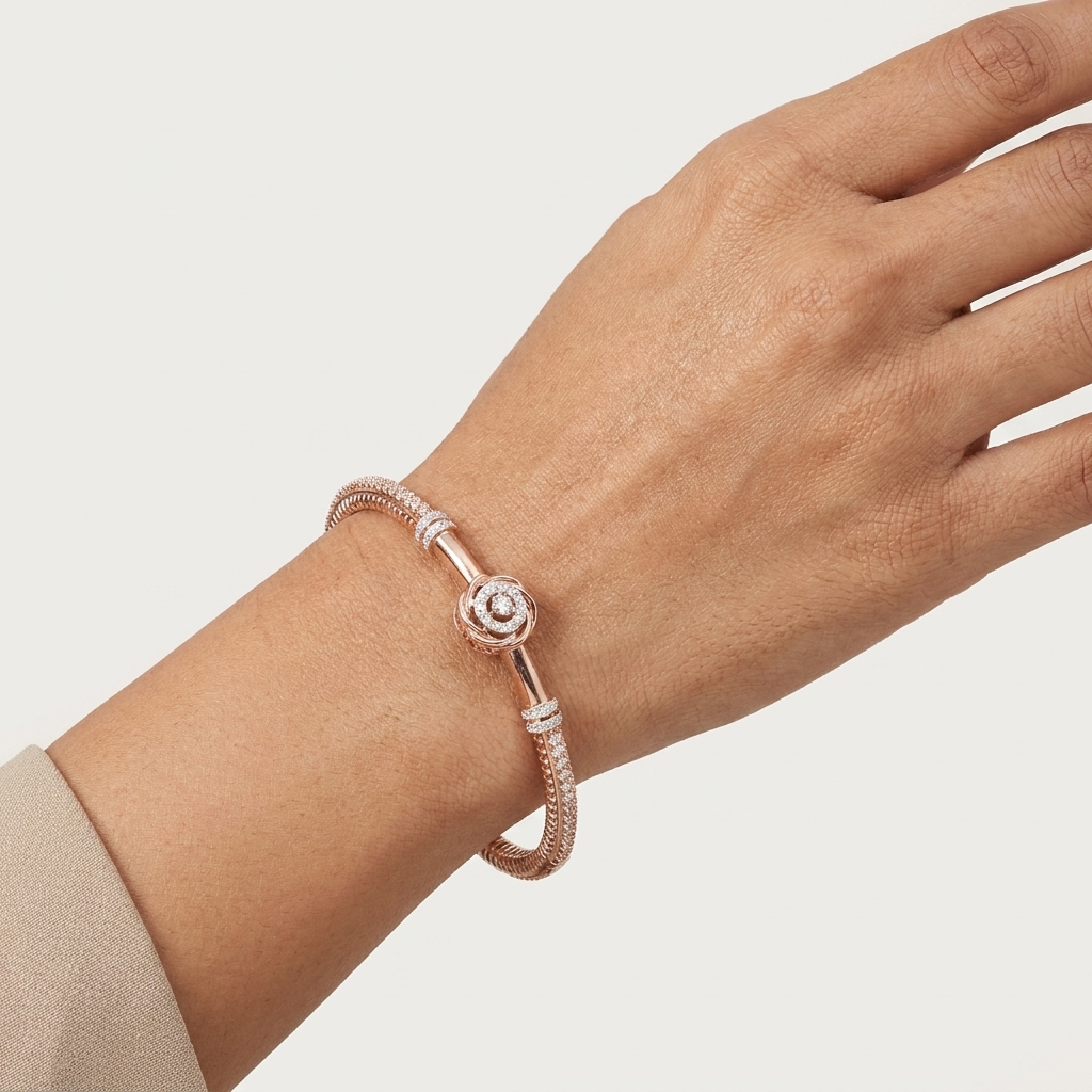 Twisted Diamond Bangles - 3