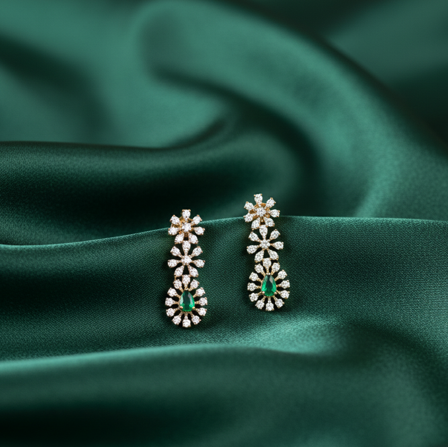 Dazzling Diamond Dangler Earrings