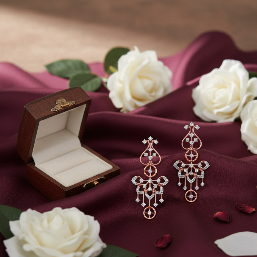 Serenique Diamond Dangler Earrings
