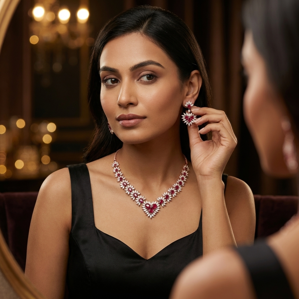 Timeless Diamond Glow Necklace Set