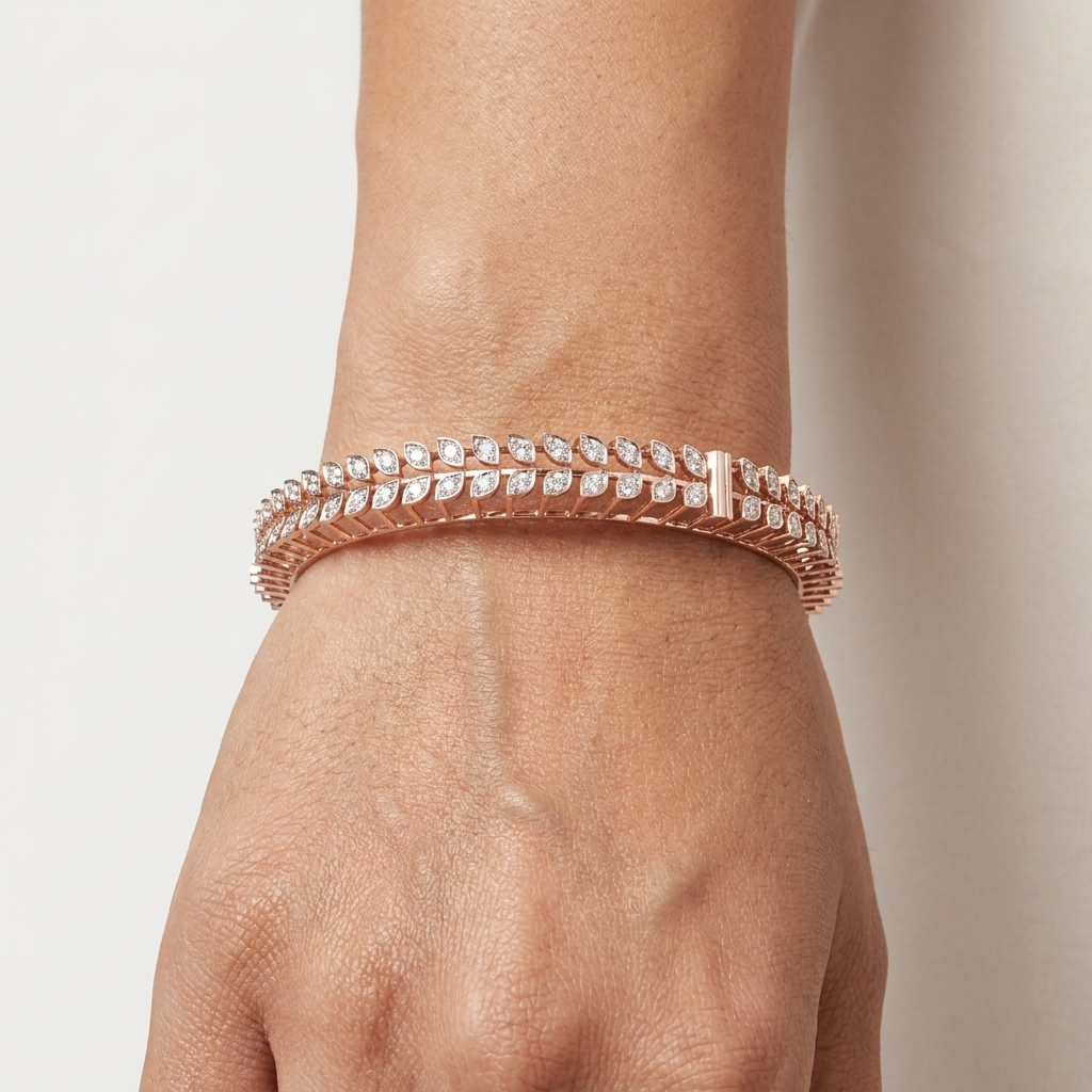 Statement Diamond Bangles - 3