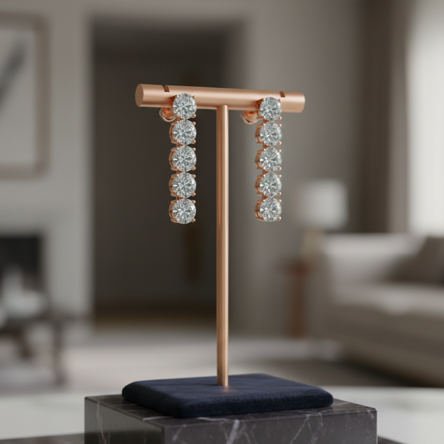 Myrabelle Spark Diamond Danglers
