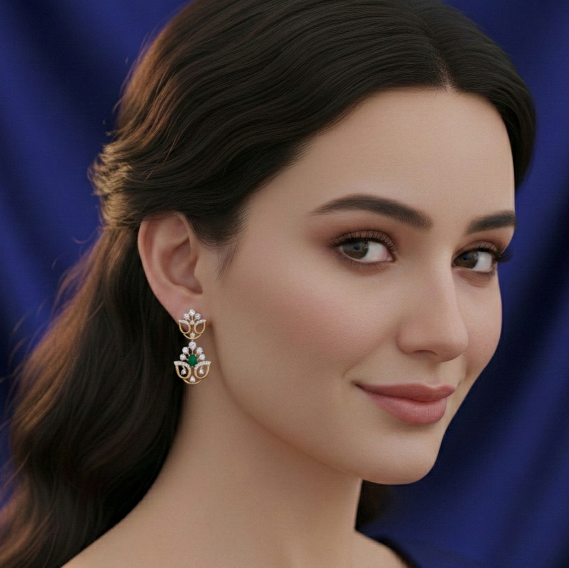 Fashion Diamond Drop Earrings - 3