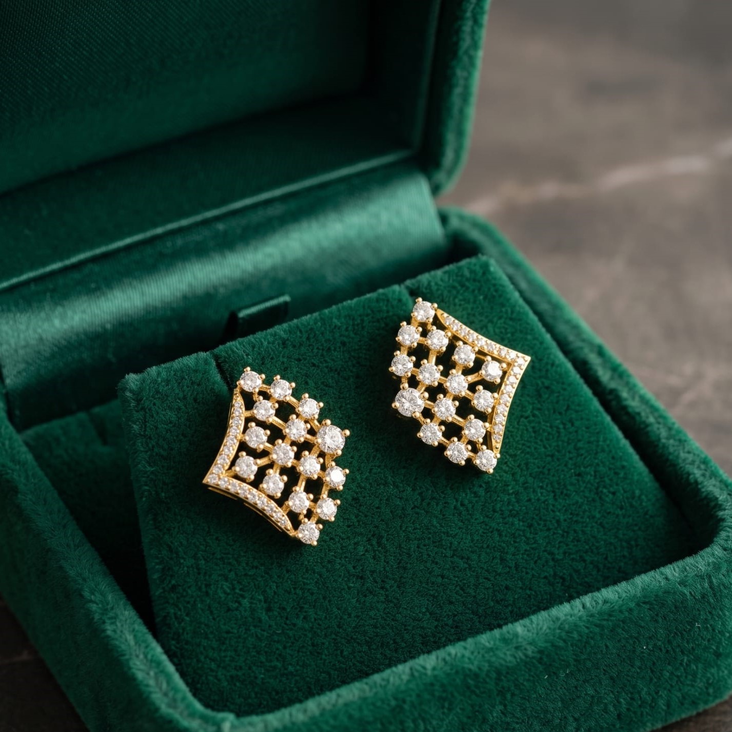 Timeless Solitaire Drop Diamond Earrings