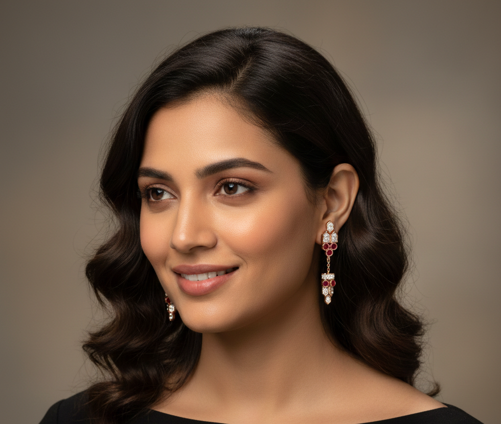 Opalique Shine Diamond Drop Earrings