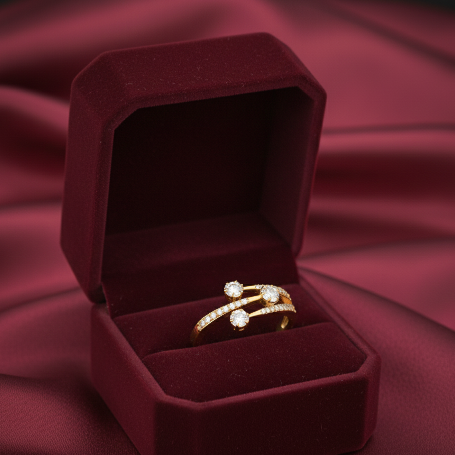 Regal Infinity Bloom Diamond Ring