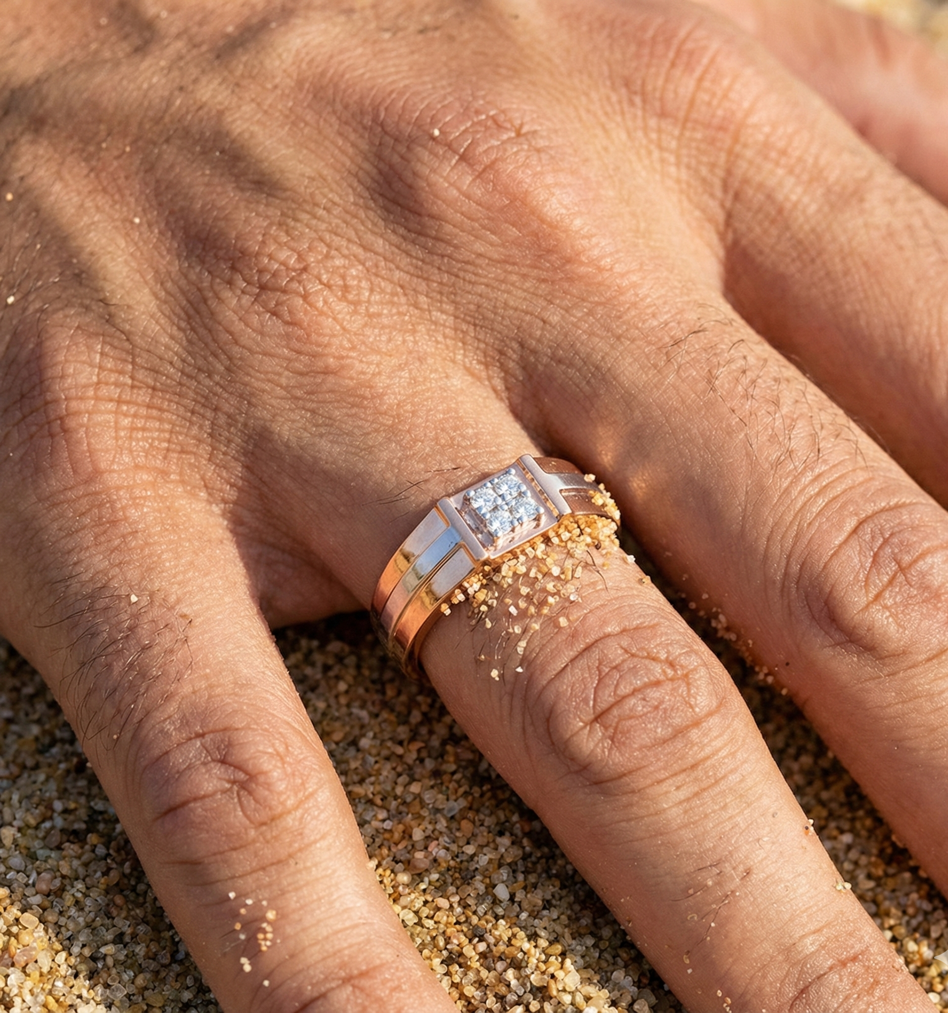 Bold Elite Diamond Gents Ring - 3