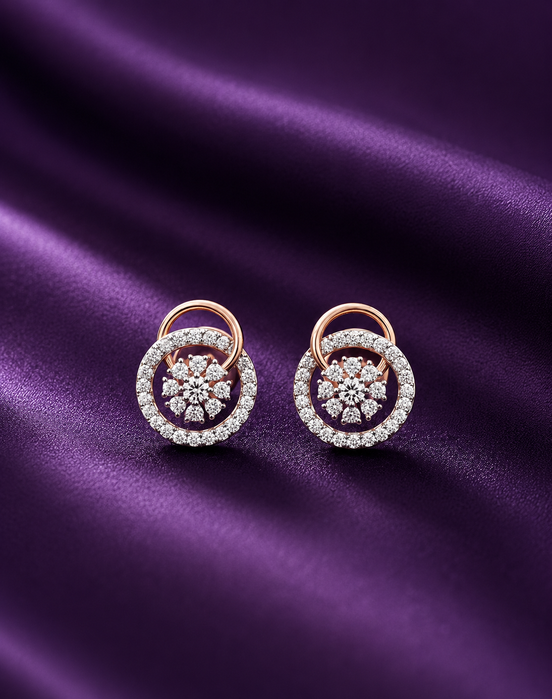 Elegant Radiance Diamond Stud Earrings