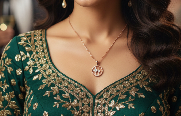 Velvet Glow Diamond Pendant