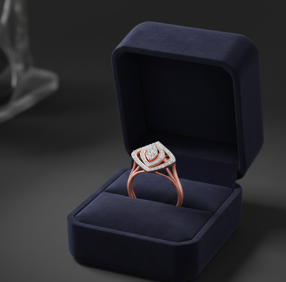 Elite Elegance Diamond Ladies Ring