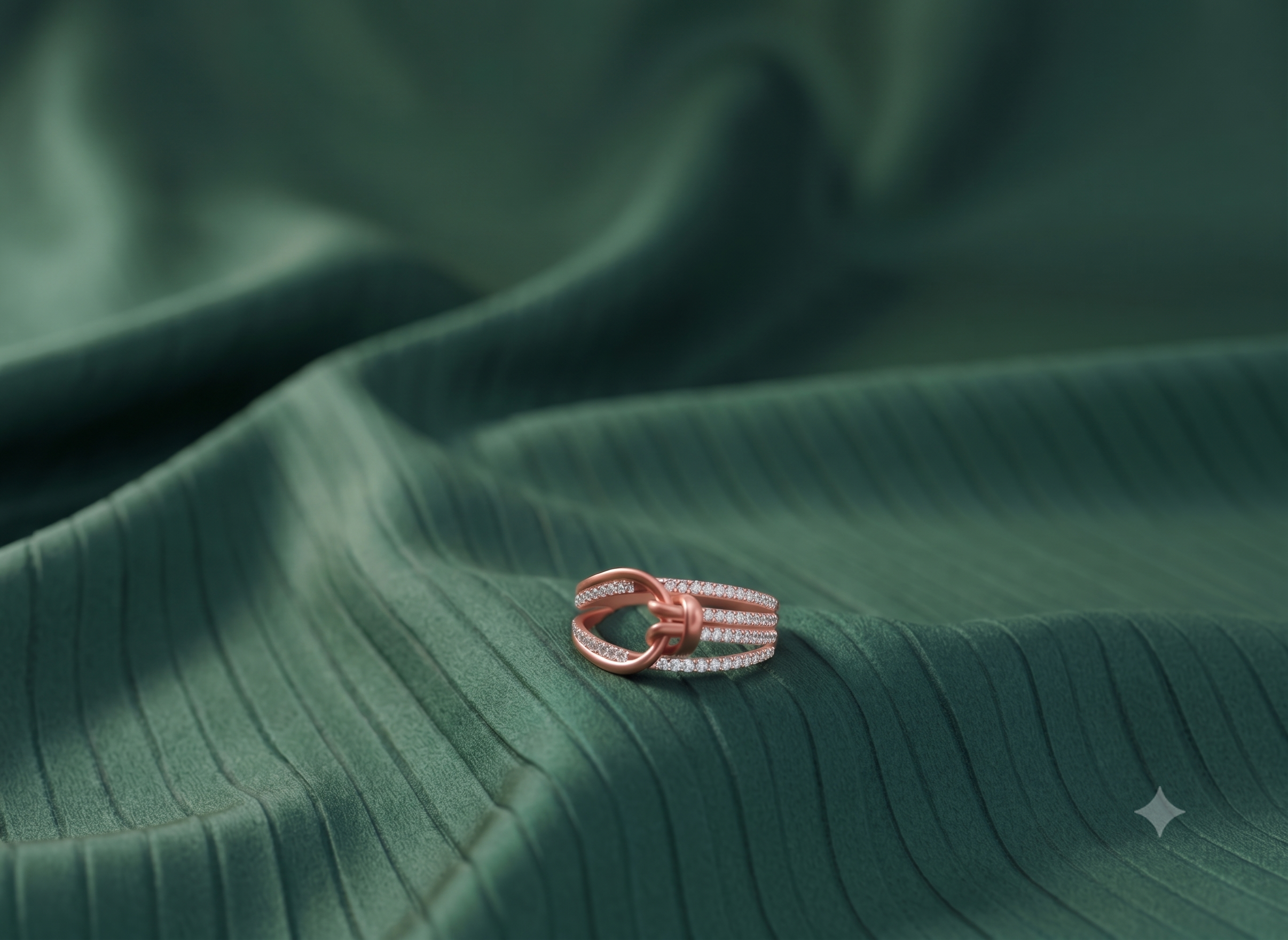 Royal Sparkle Diamond Ladies Ring