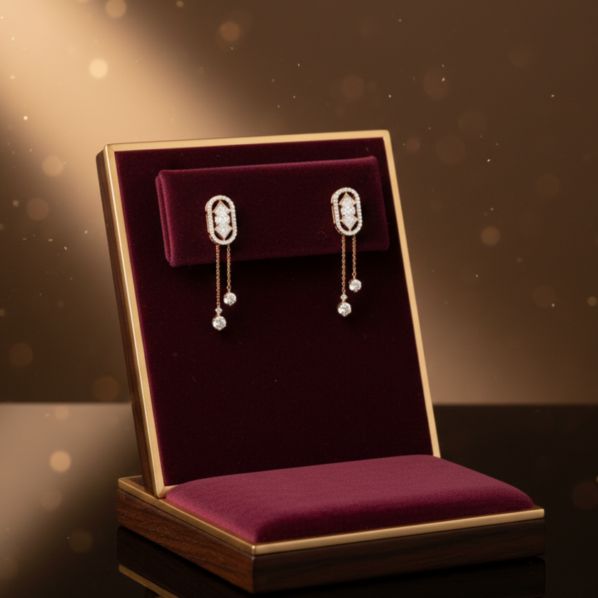 Astryn Luxe Diamond Dangler Earrings