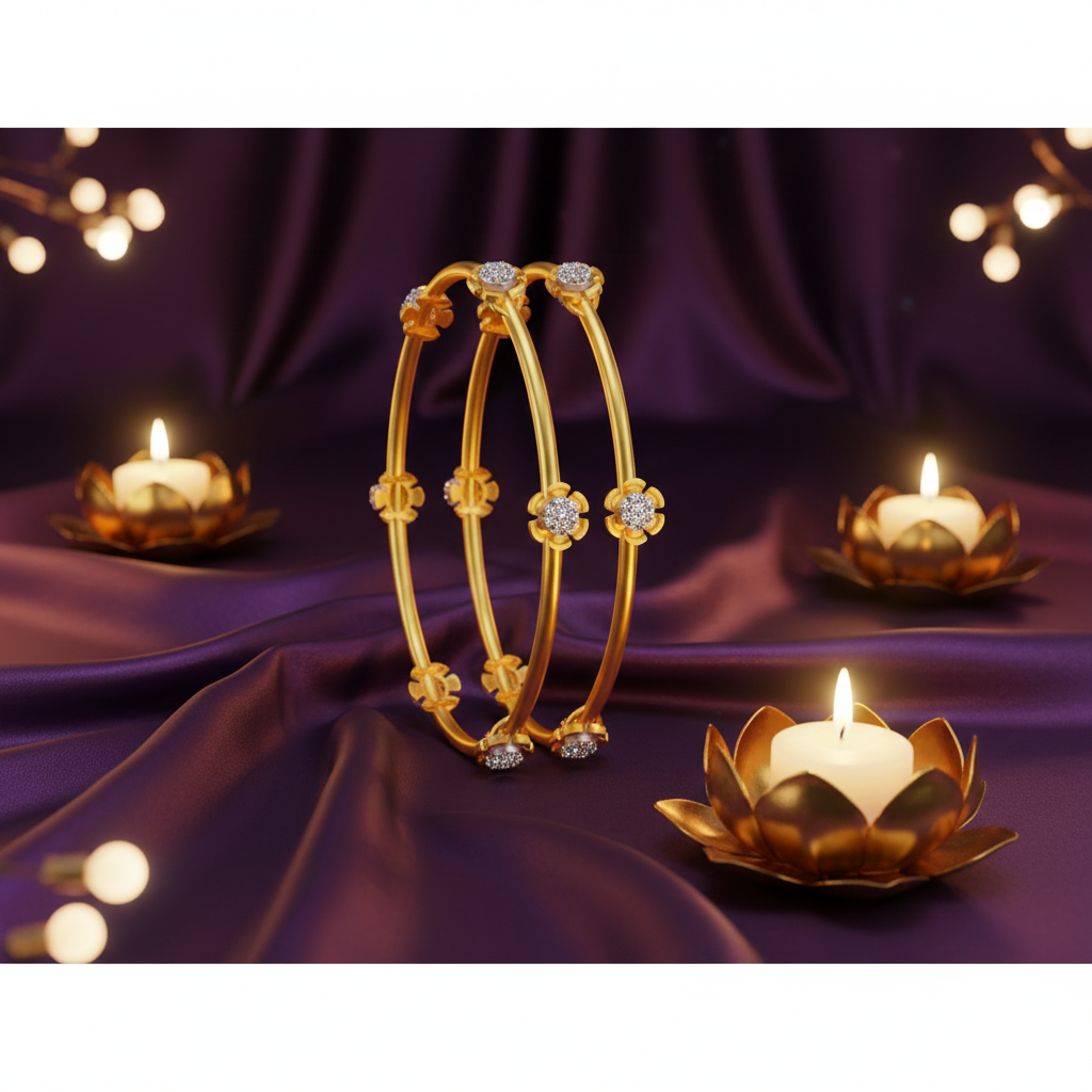 Crystal Ember Diamond Bangle