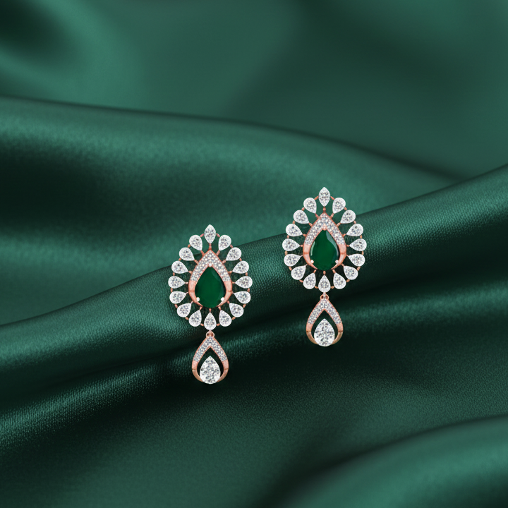 Graceful Luxe Diamond Dangler Earrings
