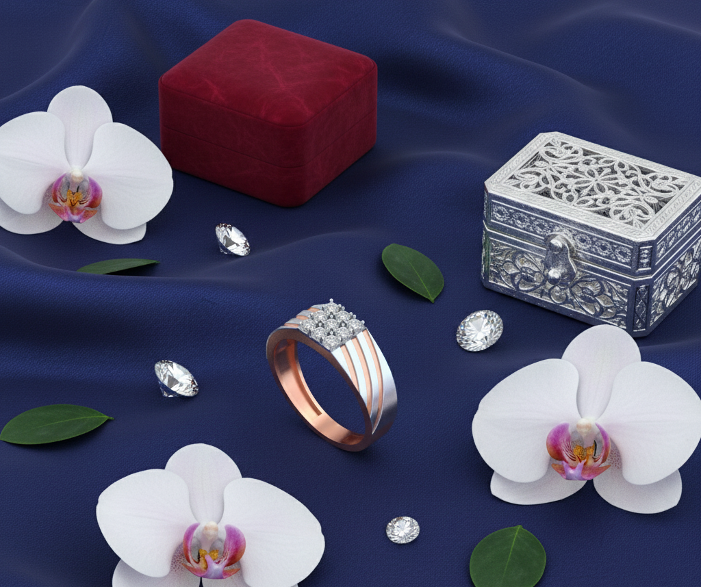 Bold Executive Diamond Gents Ring