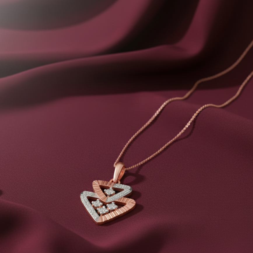 Shiny Drop Diamond Pendant
