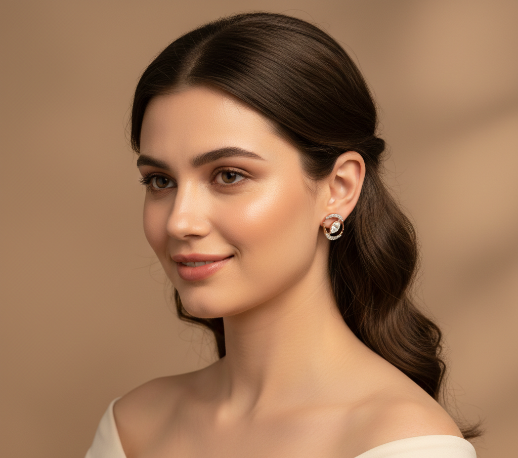 Luxe Aura Diamond Studs