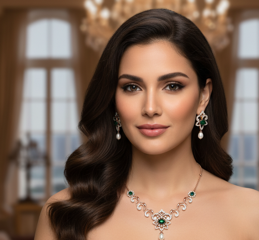 Deluxe Shine Diamond Necklace for Occasions - 3