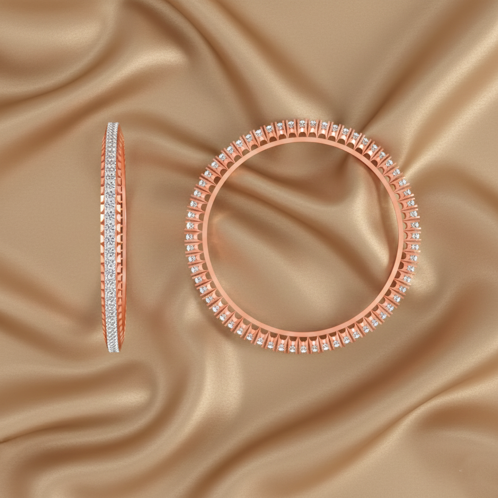 Ethereal Spark Diamond Bangle