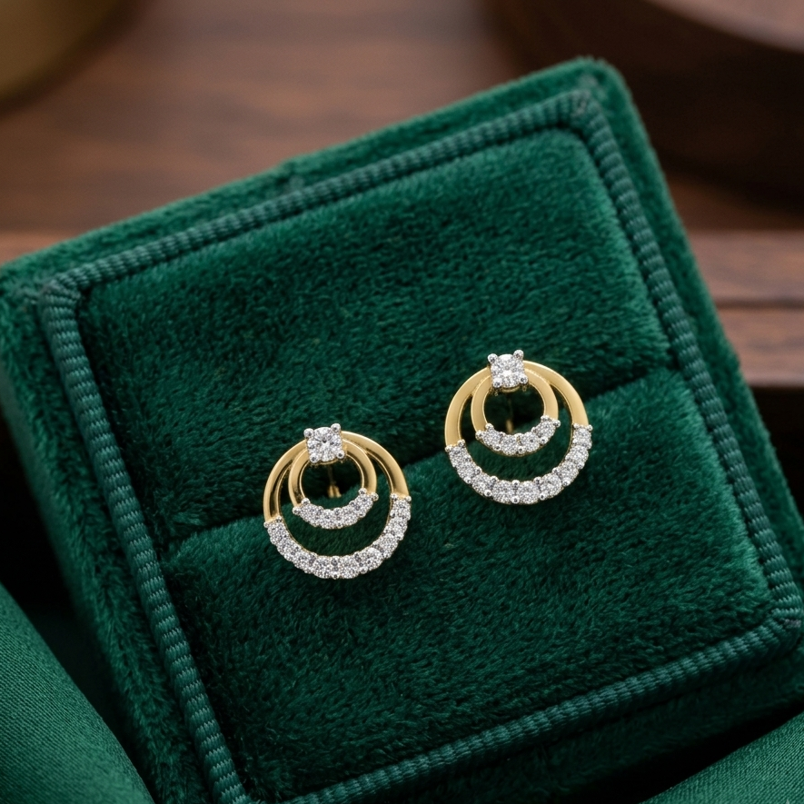 Classic Petite Diamond Hoop Earrings