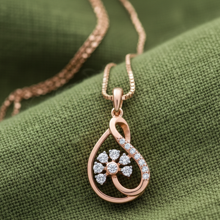 Diamond Crest Glow Pendant