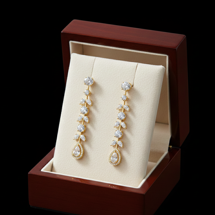 Modern Chic Diamond Stud Earrings - 3