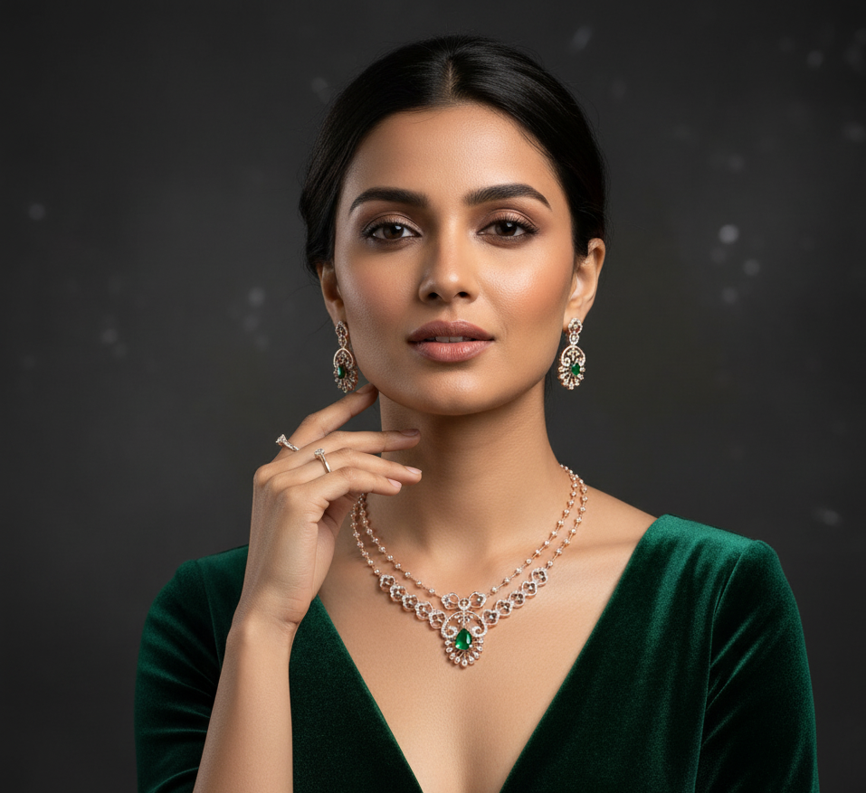 Everglow Diamond Necklace for Party Nights - 3