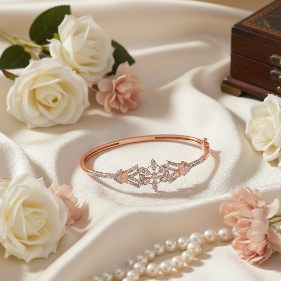 Modern Cut Diamond Bracelet