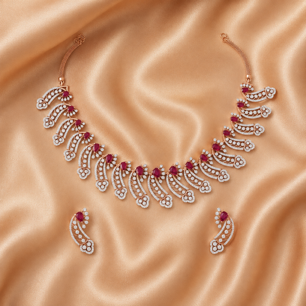Supreme Diamond Elegance Necklace Set